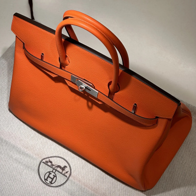 Hermes Birkin 35 Evercolor Leather Orange PHW