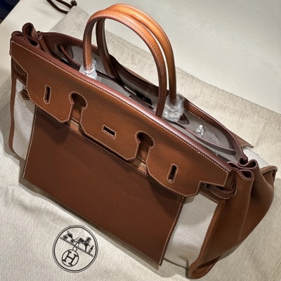 Hermes Birkin Upside Down 35 Barenia Leather RHW
