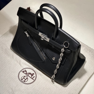 Hermes Birkin Rock 25 Veau Volupto Leather Silver