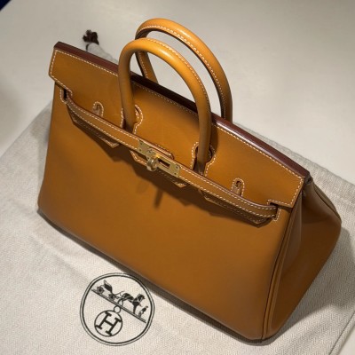 Hermes Birkin 25 Mustard Butler Leather GHW