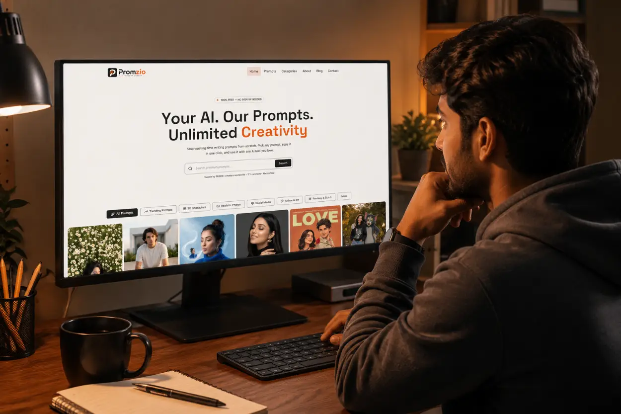Beginner's Guide to AI Image Generation — Start Free with Promzio