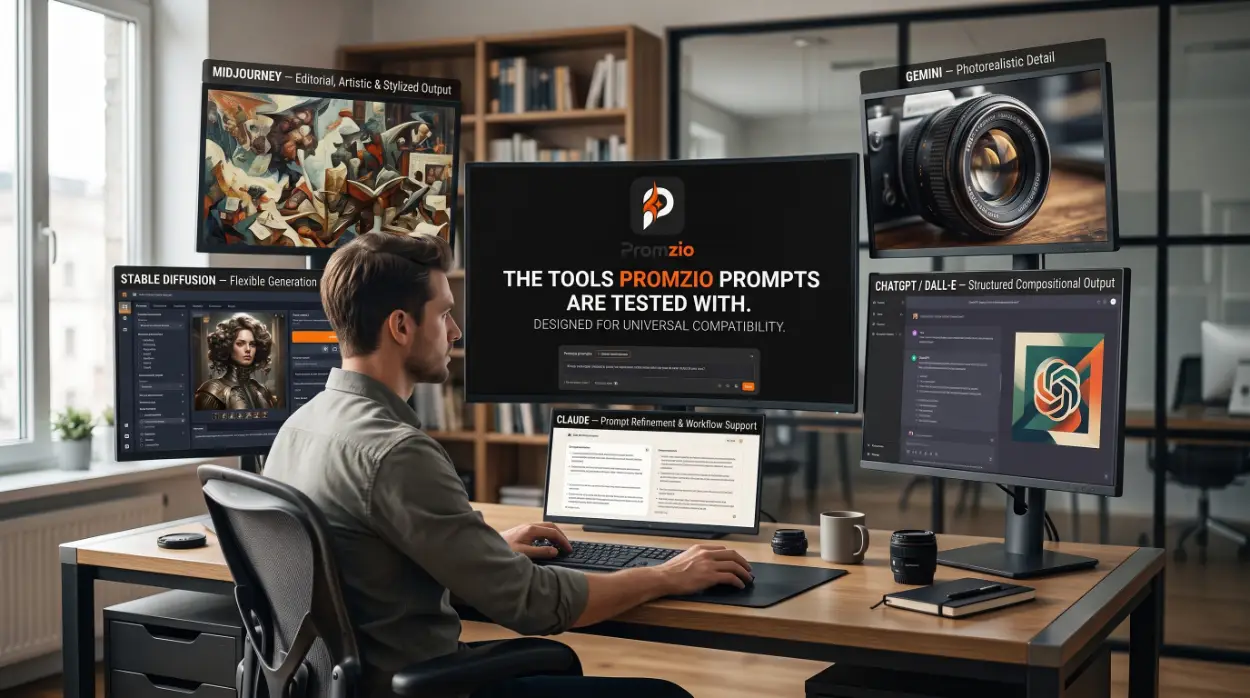 The Tools Promzio Prompts Are Tested With