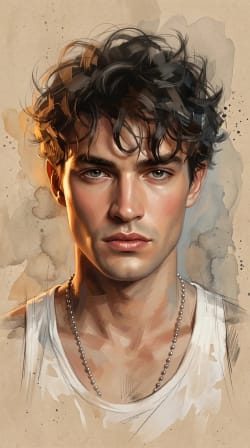 Fine-Art Fusion Portrait: Chiaroscuro Realism Meets Painterly Abstraction