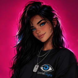  Neon Pink Character Design: Sapphire Eyes and Urban Streetwear Style