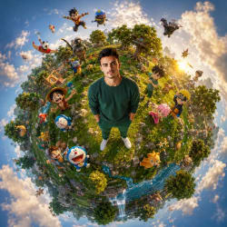 Tiny Planet Nostalgia: Childhood Wonder in a Miniature World