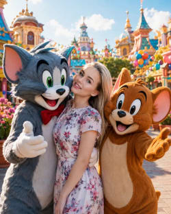 Theme Park Friends: A Joyful Day with Tom and Jerry