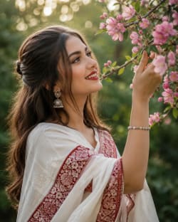 Blossom & Grace — A Timeless Portrait of Feminine Serenity