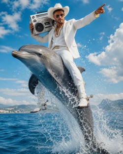 Extravagant Ride – A Kitsch Leap Above the Ocean