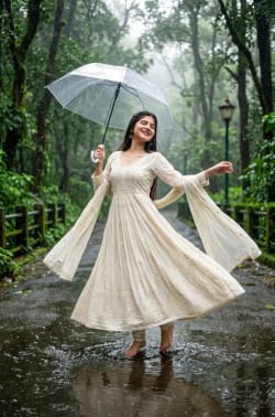 Monsoon Melody – A Joyful Twirl in the Rain