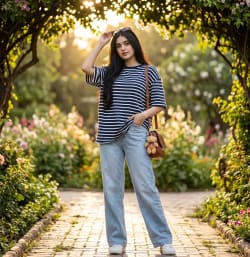 Golden Hour Garden Walk — Effortless Chic, Timeless Elegance & Cinematic Charm