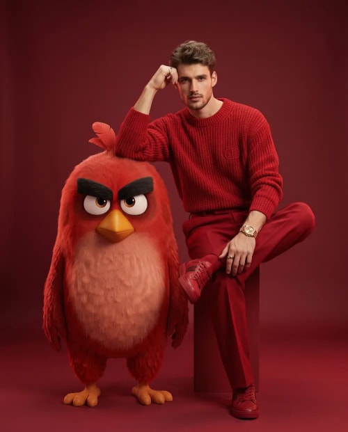 Crimson Cool – A High-Fashion Editorial with Red