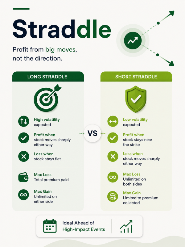 Long vs Short Straddle