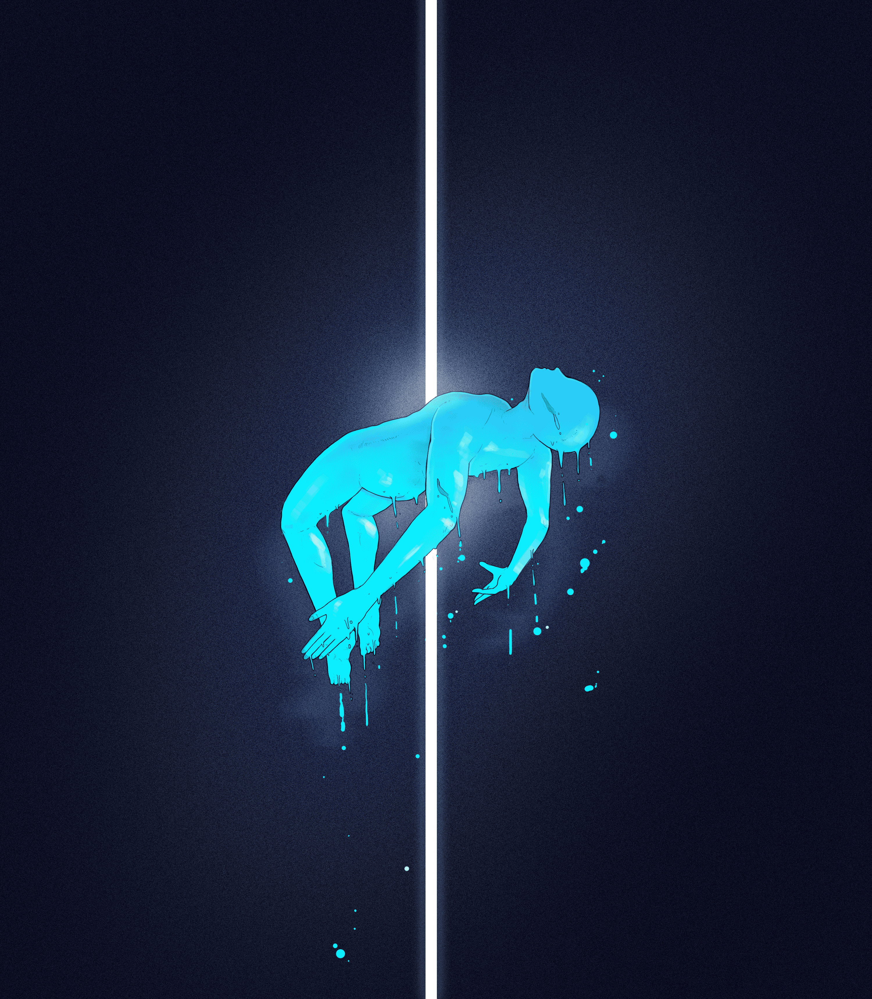 The anatomy of an unraveling soul, anchored only by the light it can no longer hold.