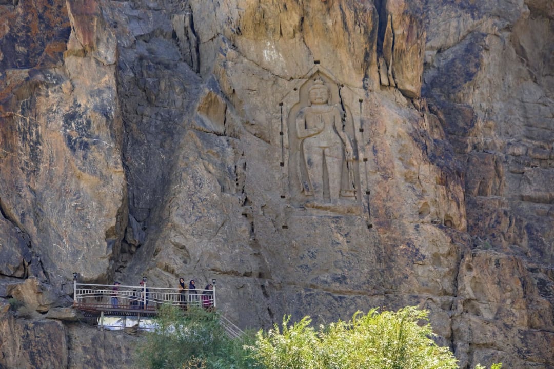 Kargah Buddha ancient rock carving in Gilgit-Baltistan