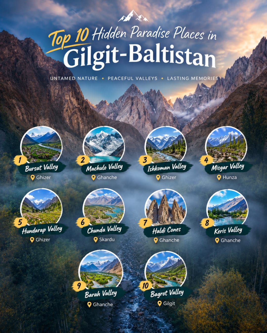 Top 10 Hidden Paradise Places in Gilgit-Baltistan