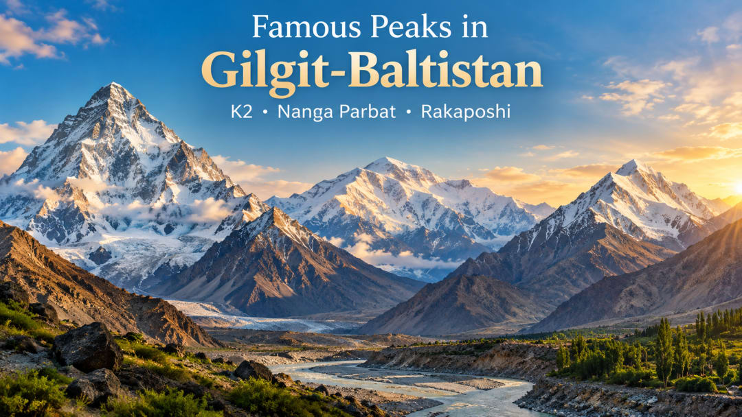 Famous Peaks in Gilgit-Baltistan | K2, Nanga Parbat & Rakaposhi