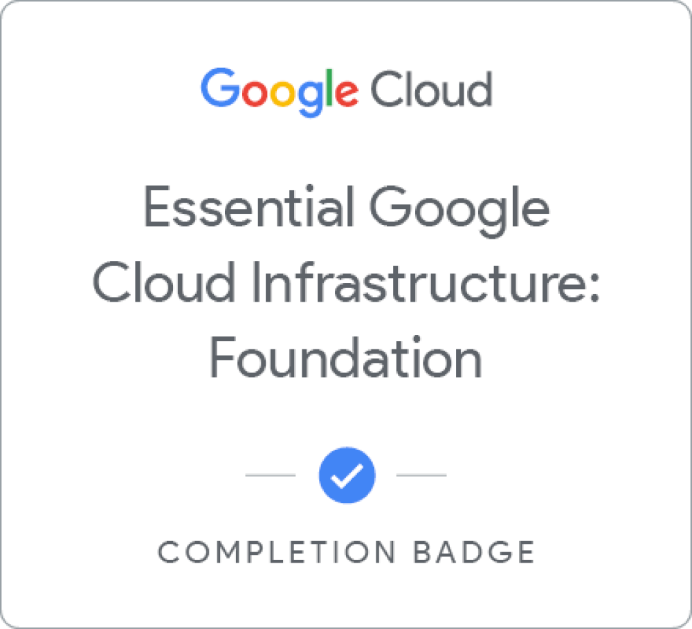 Google Cloud Completion Badge