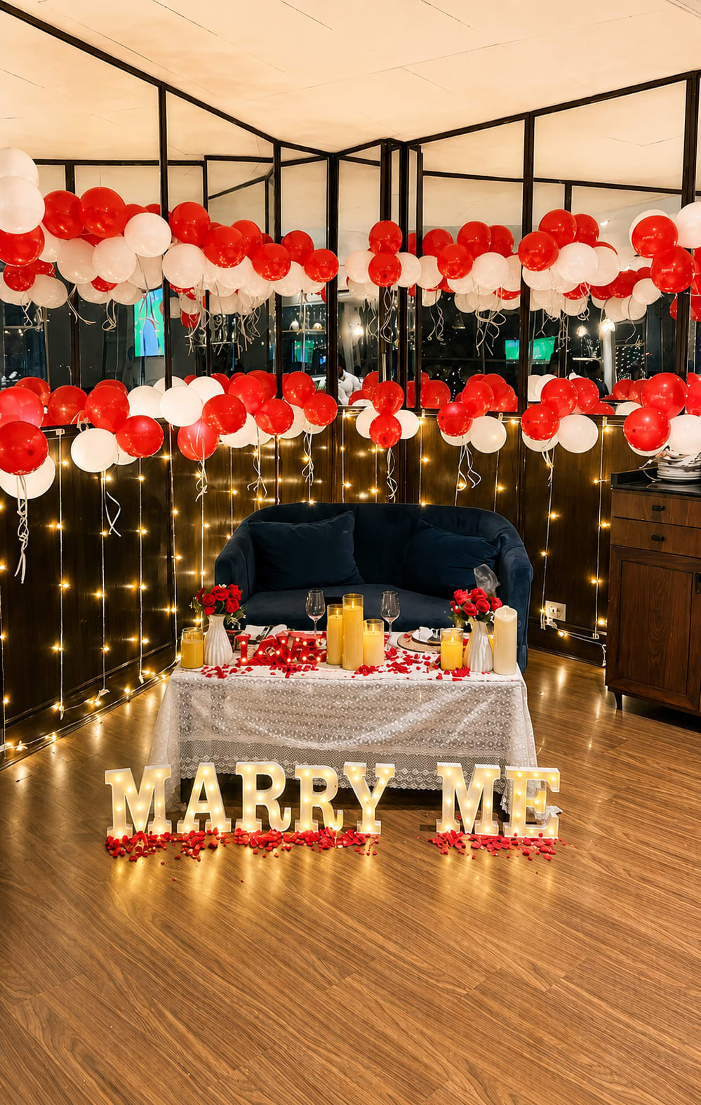 Proposal Under Fairy Lights