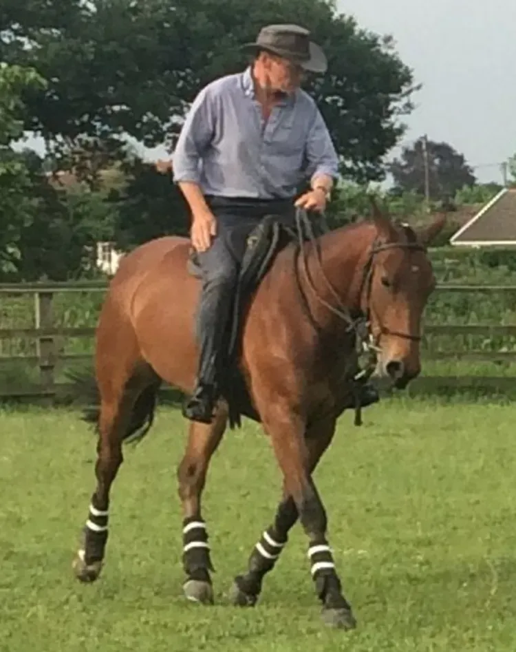 Jeremy Ricketts on a horse