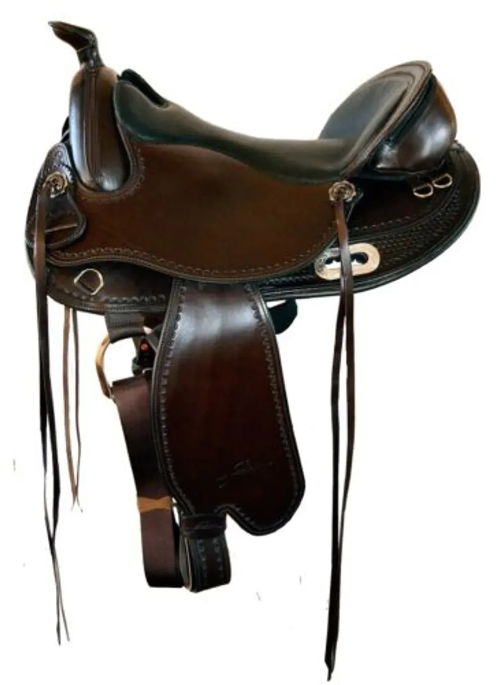 barrel-racing treeless western saddle