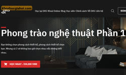 Khóa Học Phong Trào Nghệ Thuật Phần 1 Cùng Das.info.vn