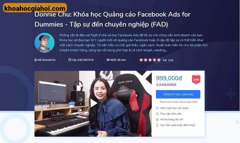Khóa Học Quảng Cáo Facebook Ads Từ Tập Sự Đến Chuyên Nghiệp (FAD) Cùng Donnie Chu Khóa Học Quảng Cáo Facebook Ads Từ Tập Sự Đến Chuyên Nghiệp (FAD) Cùng Donnie Chu
