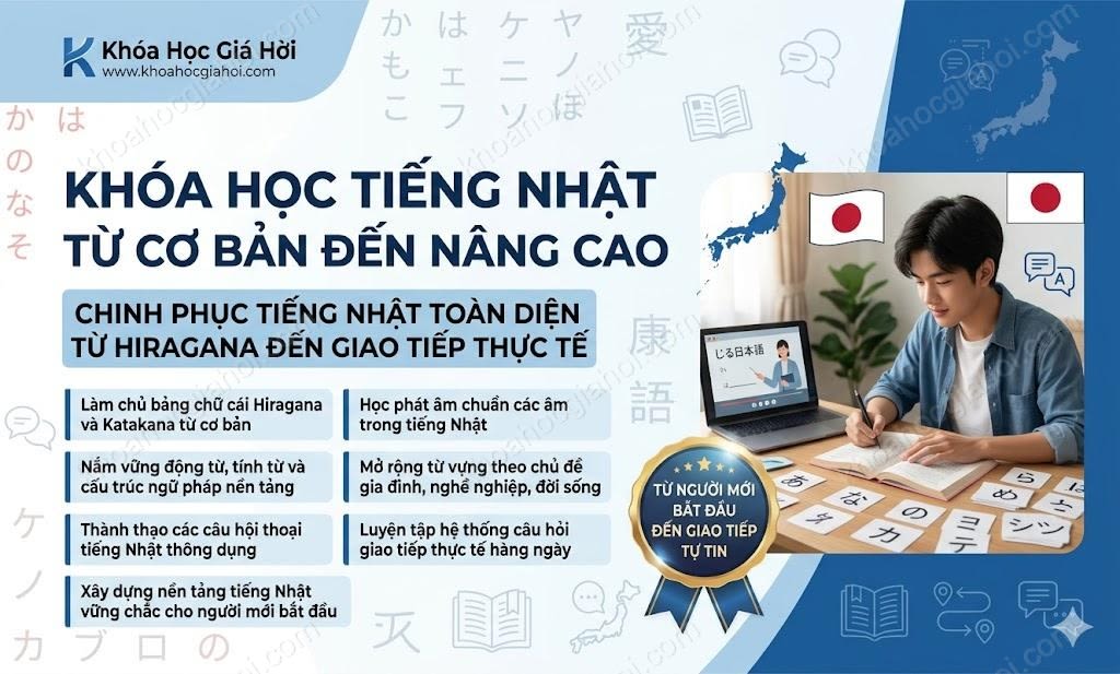 Khóa Học Tiếng Nhật Từ Cơ Bản Đến Nâng Cao