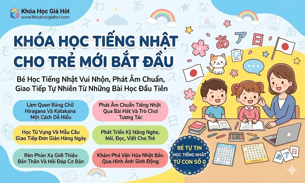 Khóa Học Tiếng Nhật Cho Trẻ Mới Bắt Đầu