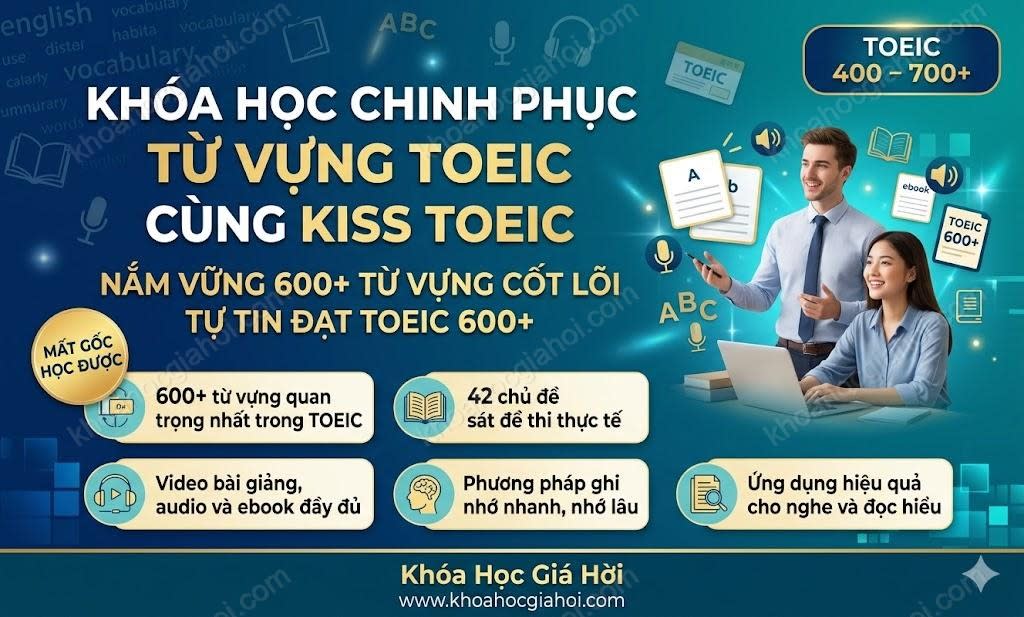 Khóa Học Chinh Phục Từ Vựng Toeic Cùng Kiss Toeic