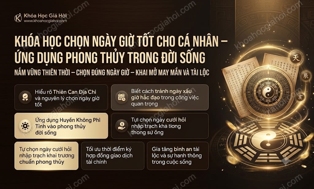 Khóa Học Chọn Ngày Giờ Tốt Cho Cá Nhân – Ứng Dụng Phong Thủy Trong Đời Sống