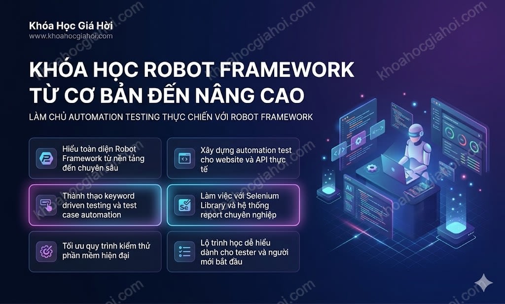 Khóa Học Robot Framework Từ Cơ Bản Đến Nâng Cao (tiếng Việt)