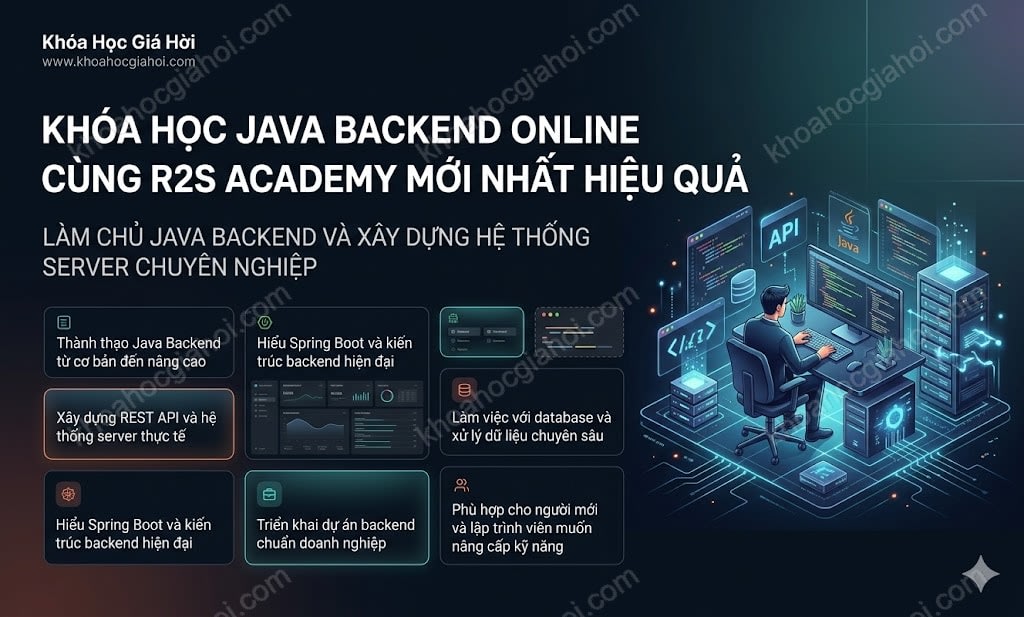Khóa Học Java Backend Online Cùng R2S Academy Mới Nhất & Hiệu Quả