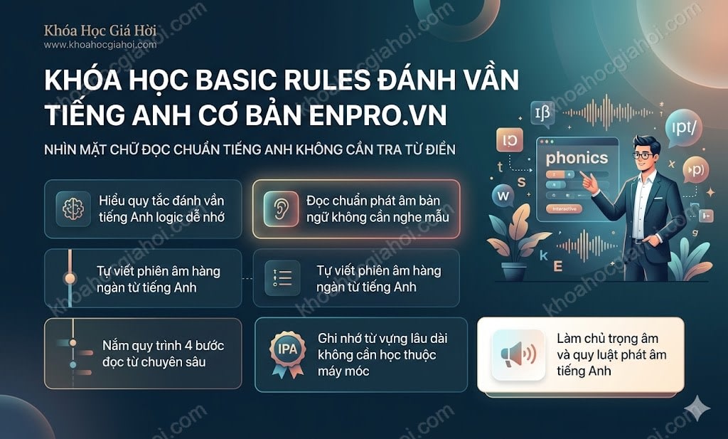 Khóa Học Basic Rules Đánh Vần Tiếng Anh Cơ Bản Enpro.vn