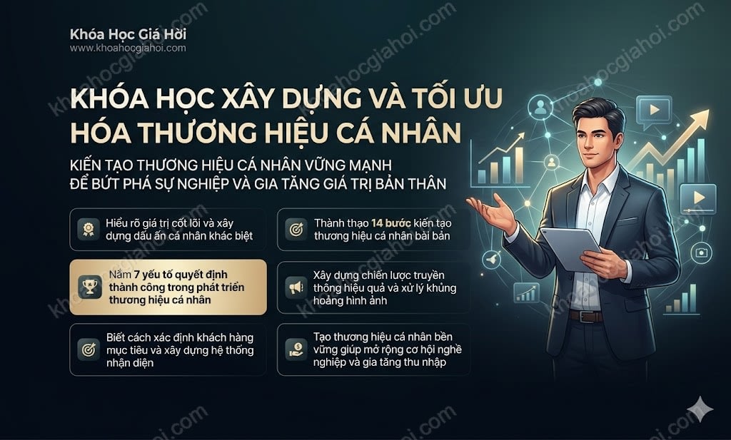 Khóa Học Xây Dựng Và Tối Ưu Hóa Thương Hiệu Cá Nhân