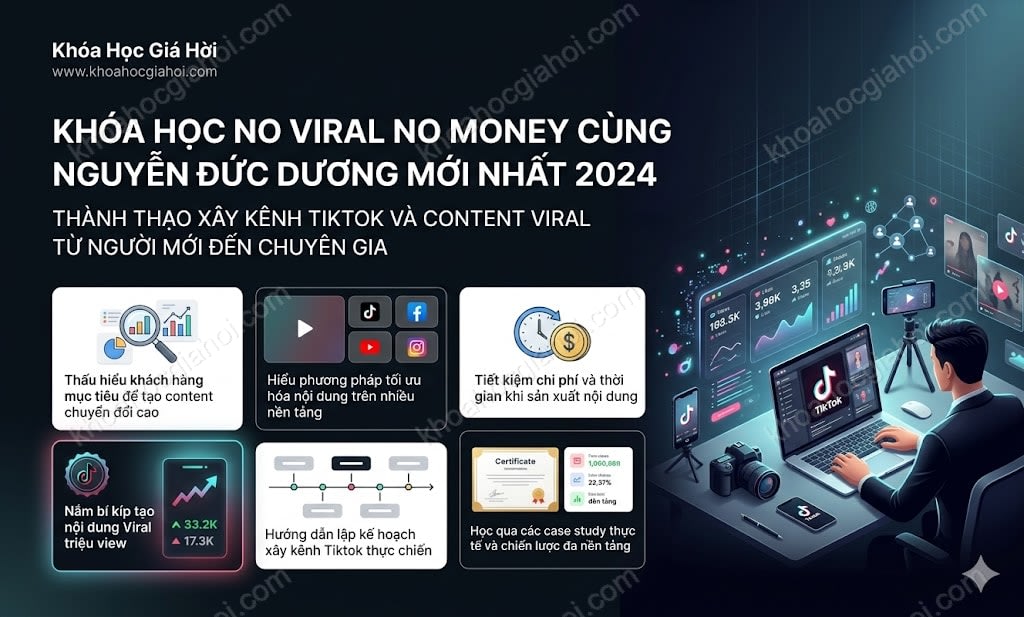 Khóa Học No Viral No Money Cùng Nguyễn Đức Dương Mới Nhất 2024