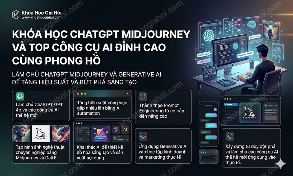 Khóa Học Chatgpt, Midjourney Và Top Công Cụ AI Đỉnh Cao Cùng Phong Hồ