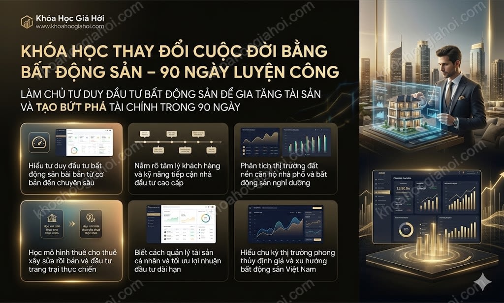 Khóa Học Thay Đổi Cuộc Đời Bằng Bất Động Sản – 90 Ngày Luyện Công