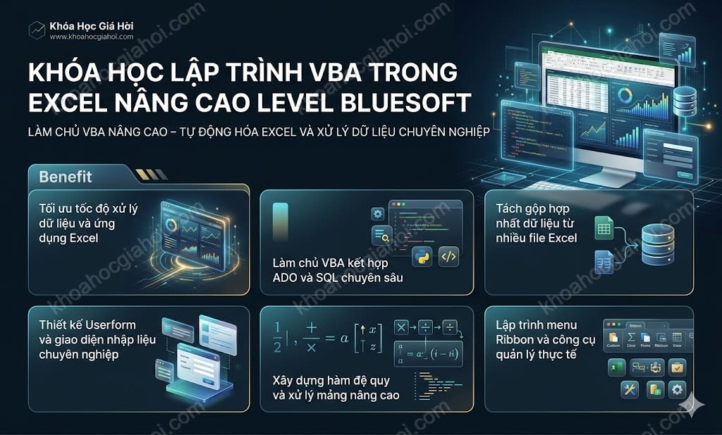 Khóa Học Lập Trình Vba Trong Excel Nâng Cao Level Bluesoft
