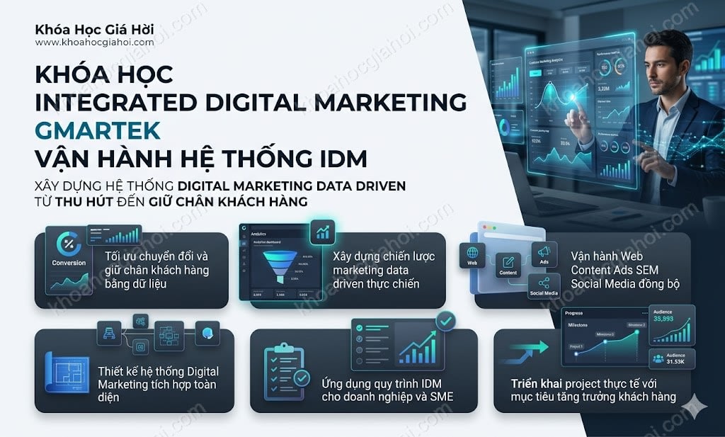 Khóa Học Integrated Digital Marketing – Gmartek – Vận Hành Hệ Thống Idm