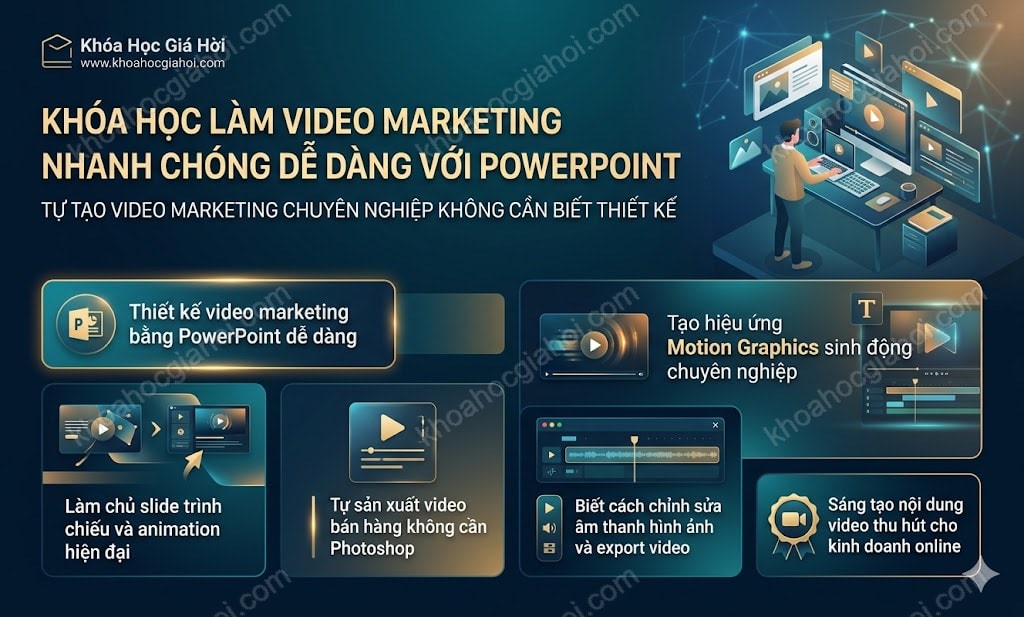 Khóa Học Làm Video Marketing Nhanh Chóng, Dễ Dàng Với Powerpoint