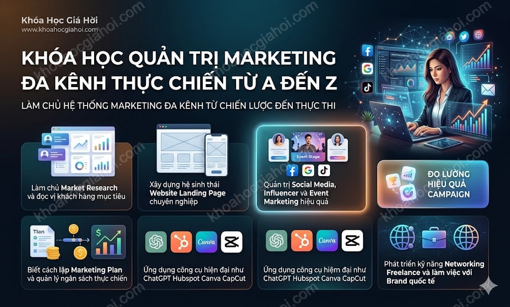Khóa Học Quản Trị Marketing Đa Kênh Thực Chiến Từ A Đến Z