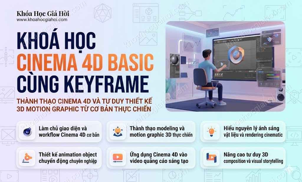 Khoá Học Cinema 4D Basic Cùng Keyframe