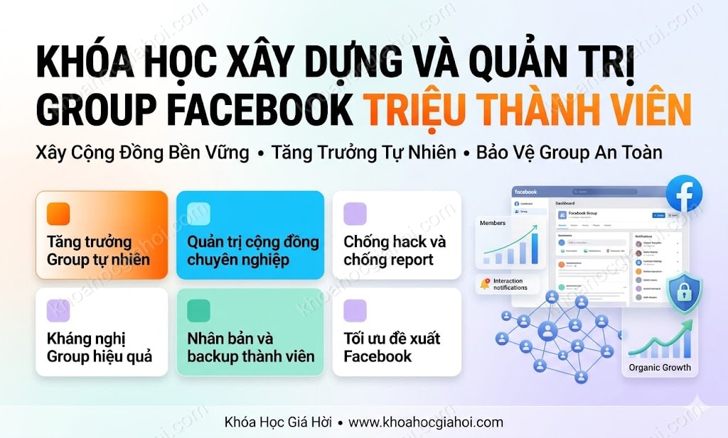 Khóa Học Xây Dựng Và Quản Trị Group Facebook Triệu Thành Viên