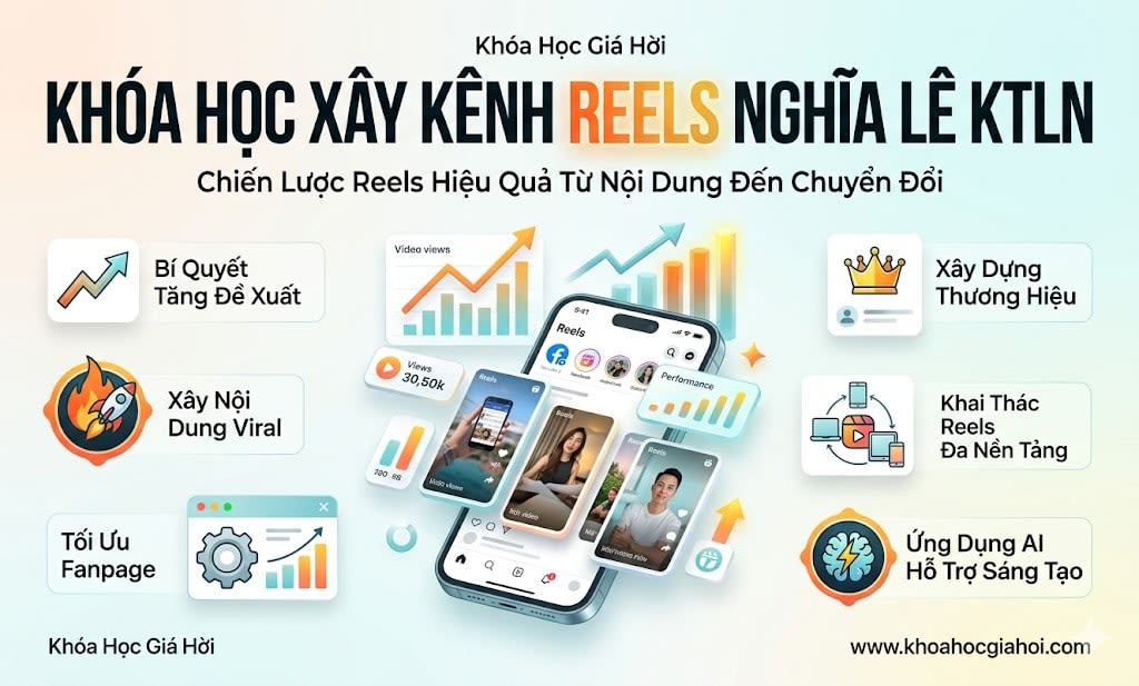 Khóa Học Xây Kênh Reels Nghĩa Lê Ktln