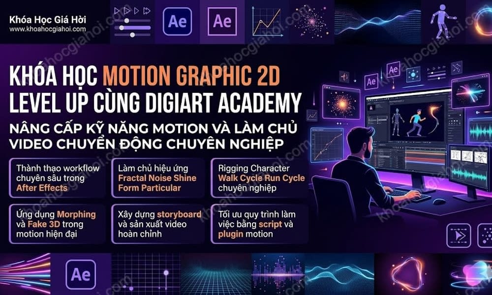 Khóa Học Motion Graphic 2D: Level Up Cùng Digiart Academy