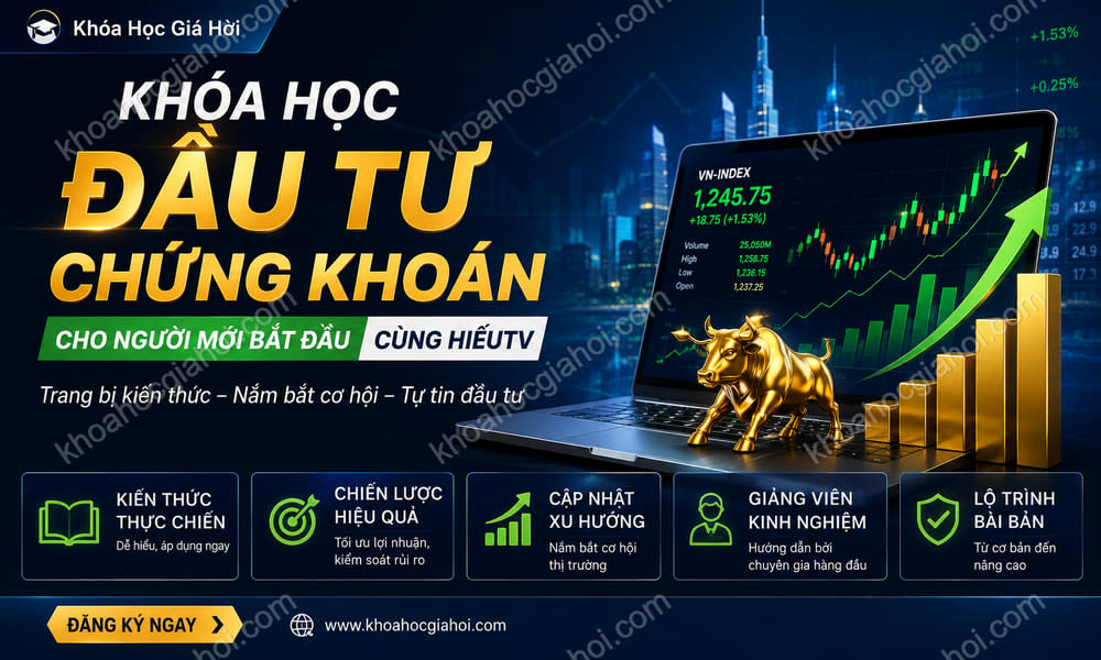 Khóa Học Đầu Tư Chứng Khoán Cho Người Mới Bắt Đầu Cùng Hiếutv