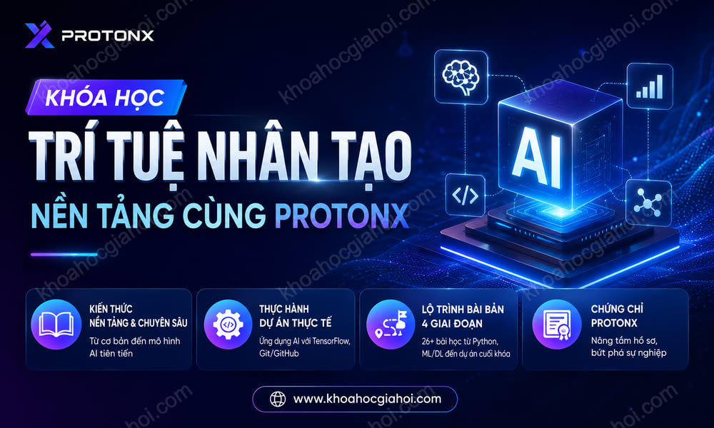 Khóa Học Trí Tuệ Nhân Tạo Nền Tảng Cùng ProtonX