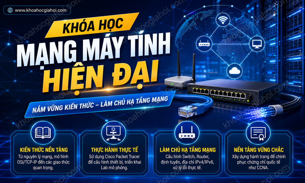 Khóa Học Mạng Máy Tính Hiện Đại
