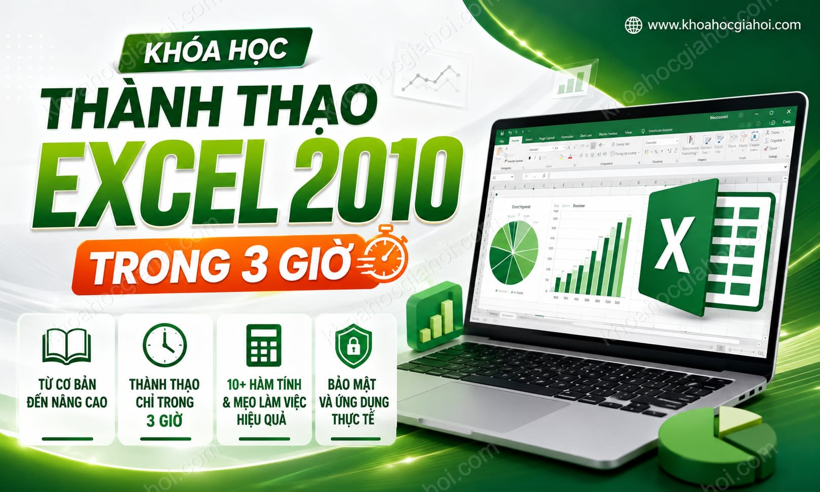 Khóa Học Thành Thạo Excel 2010 Trong 3 Giờ