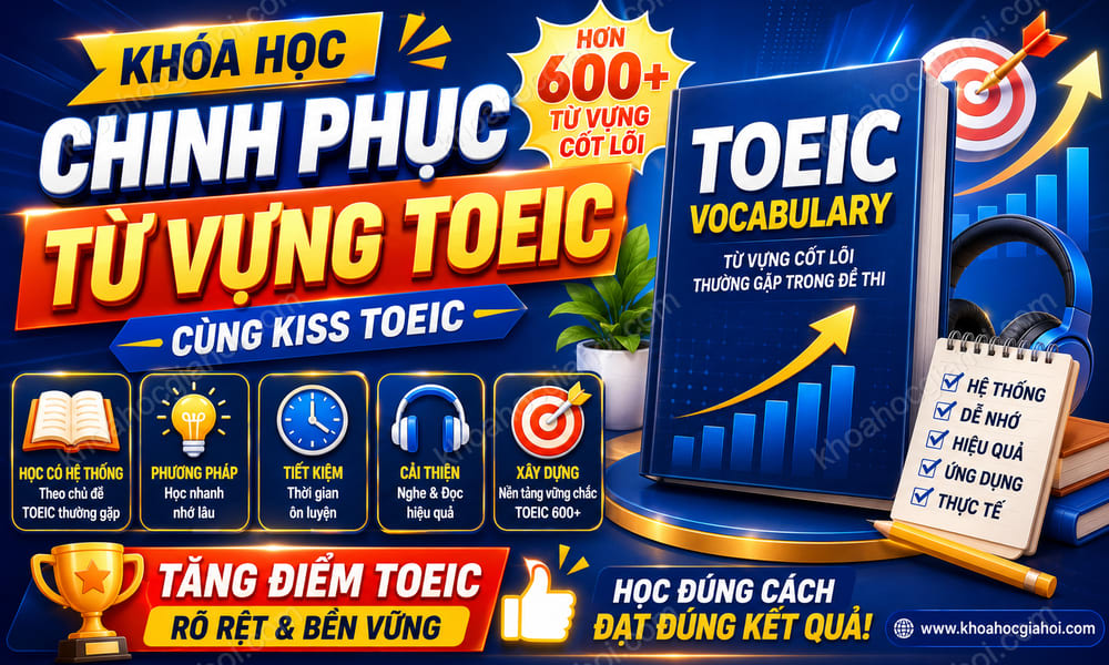 Khóa Học Chinh Phục Từ Vựng Toeic Cùng Kiss Toeic